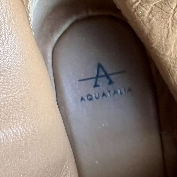 Aquatalia Ulyssa Navy Blue Suede Ankle Boot Booties Women 9.5 M Hidden Low Heel - Picture 11 of 14